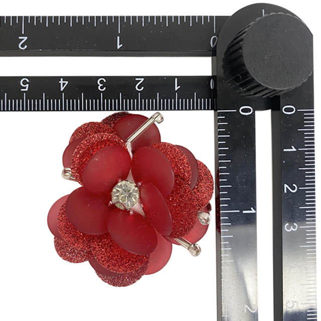 Custom boho nuevo bordado bordado flores acrílico lentejuelas hecho a mano accesorios zapatos de mujer zapatillas superior acabado