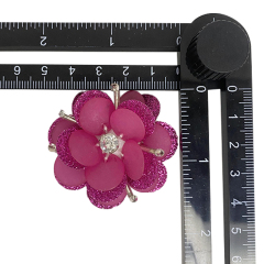 Custom boho nuevo bordado bordado flores acrílico lentejuelas hecho a mano accesorios zapatos de mujer zapatillas superior acabado