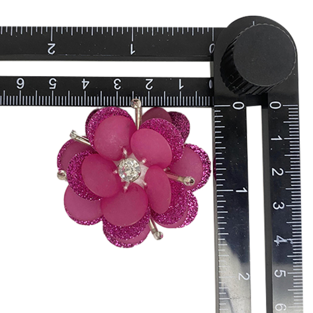 Custom boho nuevo bordado bordado flores acrílico lentejuelas hecho a mano accesorios zapatos de mujer zapatillas superior acabado