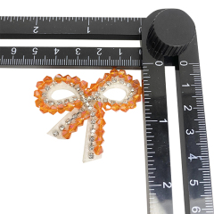 Custom boho nuevo bordado bordado flores acrílico taladro cadena hecho a mano adornos zapatos de mujer zapatillas top accesorios procesado