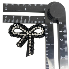 Custom boho nuevo bordado bordado flores acrílico taladro cadena hecho a mano adornos zapatos de mujer zapatillas top accesorios procesado