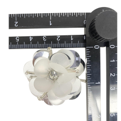 Custom boho nuevo bordado bordado flores acrílico lentejuelas hecho a mano accesorios zapatos de mujer zapatillas superior acabado