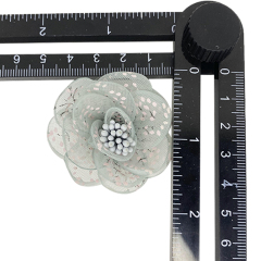 Custom boho nuevos zapatos bordados de perlas flores cosidas a mano adornos zapatos de mujer zapatillas zapatos de niño accesorios muestras procesadas