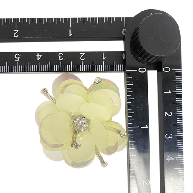 Custom boho nuevo bordado bordado flores acrílico lentejuelas hecho a mano accesorios zapatos de mujer zapatillas superior acabado