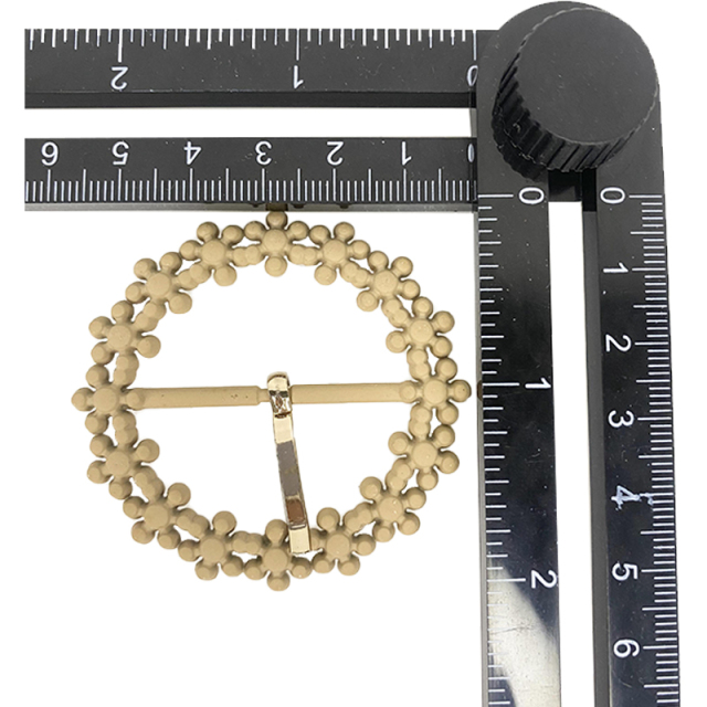 Novedades zapato flor espalda goma taladros bolsas zapato metálico hebillas zapato mujer zapatillas zapato flor zapato hebillas zapato flor material accesorios open mold custom