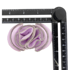 Novedades zapato flor espalda goma taladros bolsas zapato metálico hebillas zapato mujer zapatillas zapato flor zapato hebillas zapato flor material accesorios open mold custom