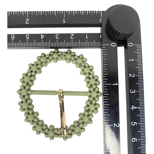 Novedades zapato flor espalda goma taladros bolsas zapato metálico hebillas zapato mujer zapatillas zapato flor zapato hebillas zapato flor material accesorios open mold custom