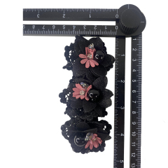 Zapatos personalizados flores hechos a mano con cuentas bordados clavos zapatos con cuentas adornos florales zapatos de mujer zapatillas zapatos de niño hebillas de zapatos accesorios de la parte superior procesamiento de muestras