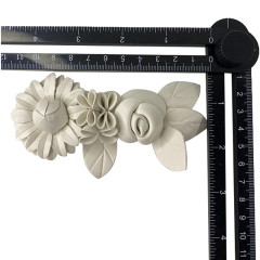 Zapatos personalizados flores hechos a mano con cuentas bordados clavos zapatos con cuentas adornos florales zapatos de mujer zapatillas zapatos de niño hebillas de zapatos accesorios de la parte superior procesamiento de muestras