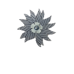 Europe and the United States new Bohemia beaded beaded shoes floral beaded women's shoes slippers children's shoes floral shoe buckle accessories to sample processing