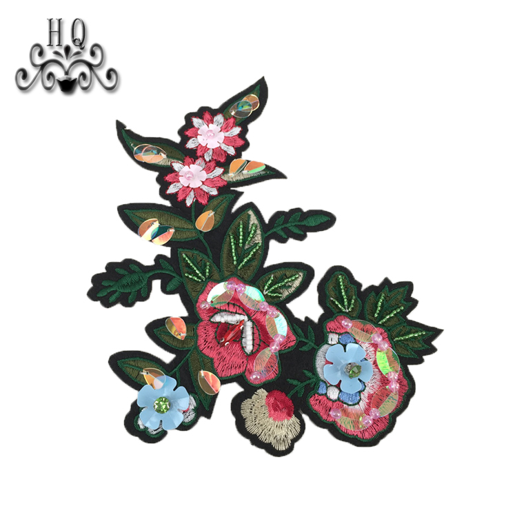Europe and the United States new Bohemia beaded beaded embroidery shoes flower electric embroidery women's shoes slippers children's shoes flower shoe buckle accessories to sample processing custom