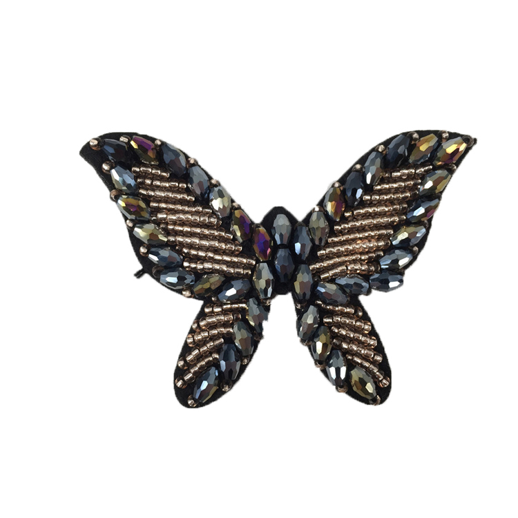 Europe and the United States new Bohemia beaded beaded shoes floral beaded women's shoes slippers children's shoes floral shoe buckle accessories to sample processing