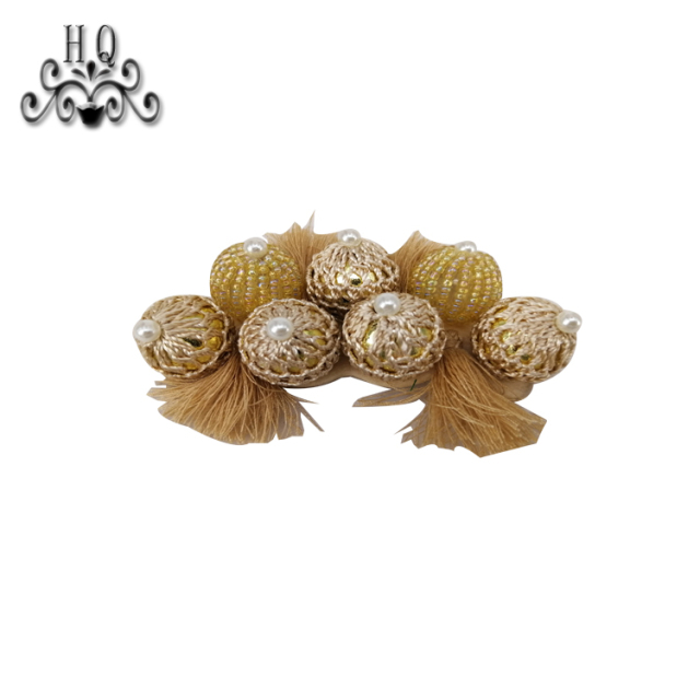 New sales of hand-stitched beaded craft sandals flower shoe material upper shoe buckle accessories