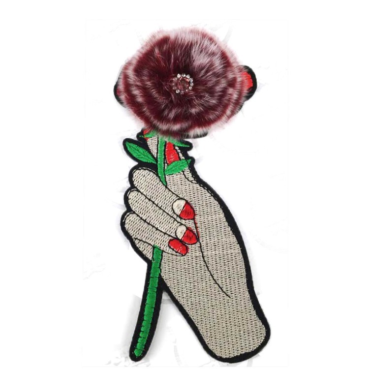 Europe and the United States new Bohemia beaded beaded embroidery shoes flower electric embroidery women's shoes slippers children's shoes flower shoe buckle accessories to sample processing custom