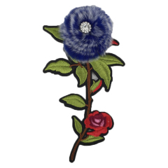 Europe and the United States new Bohemia beaded beaded embroidery shoes flower electric embroidery women's shoes slippers children's shoes flower shoe buckle accessories to sample processing custom