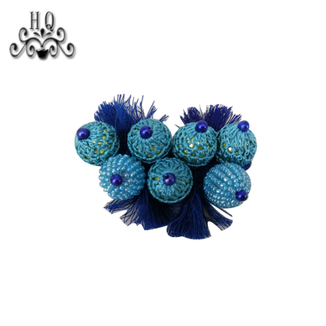 New sales of hand-stitched beaded craft sandals flower shoe material upper shoe buckle accessories