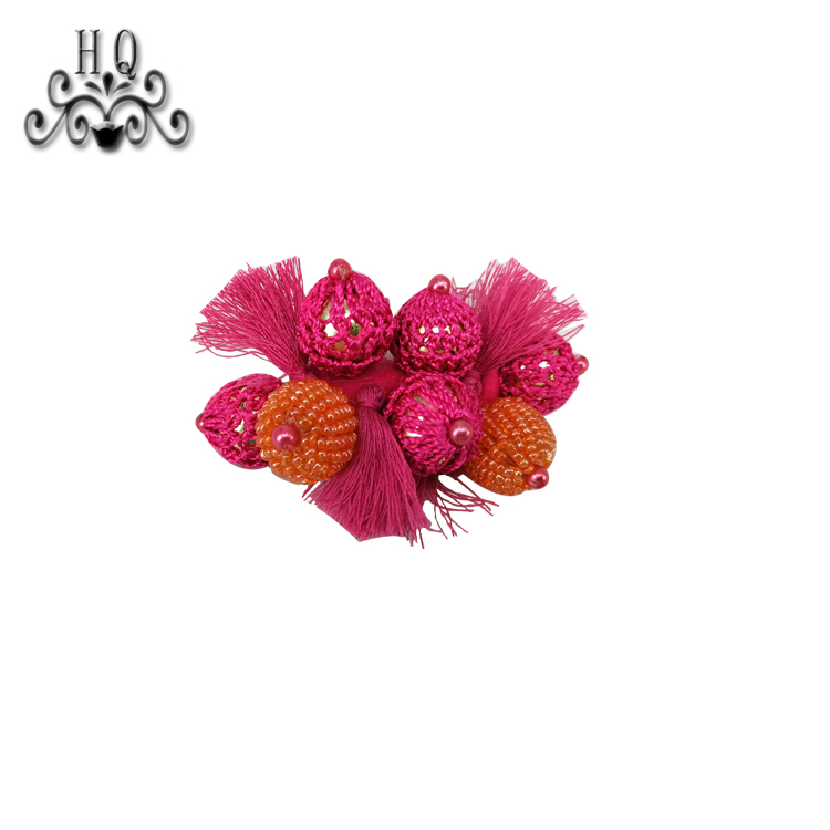 New sales of hand-stitched beaded craft sandals flower shoe material upper shoe buckle accessories