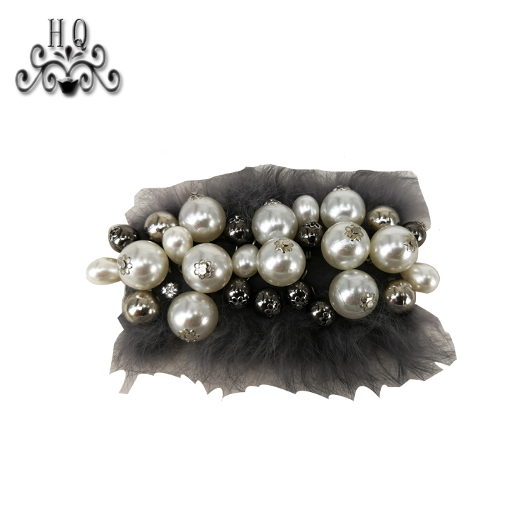 Europe and the United States new Bohemia beaded beaded shoes floral beaded women's shoes slippers children's shoes floral shoe buckle accessories to sample processing