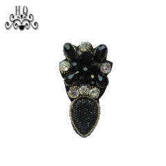 Hot sale of hand-stitched bead craft sandals shoes flower shoe material upper shoe buckle accessories processing customization