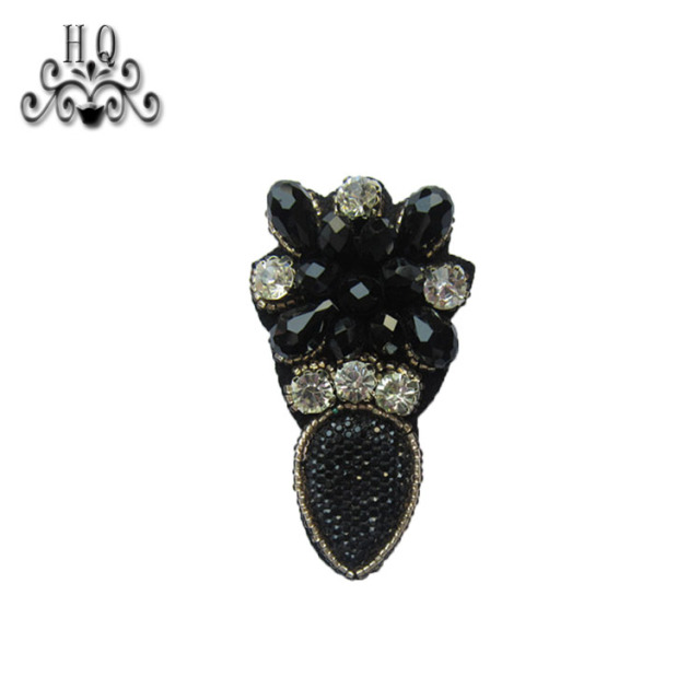 Hot sale of hand-stitched bead craft sandals shoes flower shoe material upper shoe buckle accessories processing customization