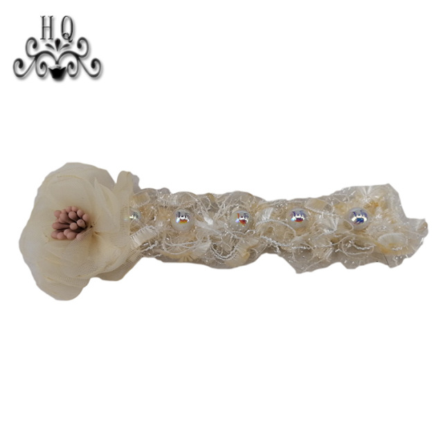 The hot sale of hand-stitched bead craft sandals shoes flower shoe material shoe buckle accessories