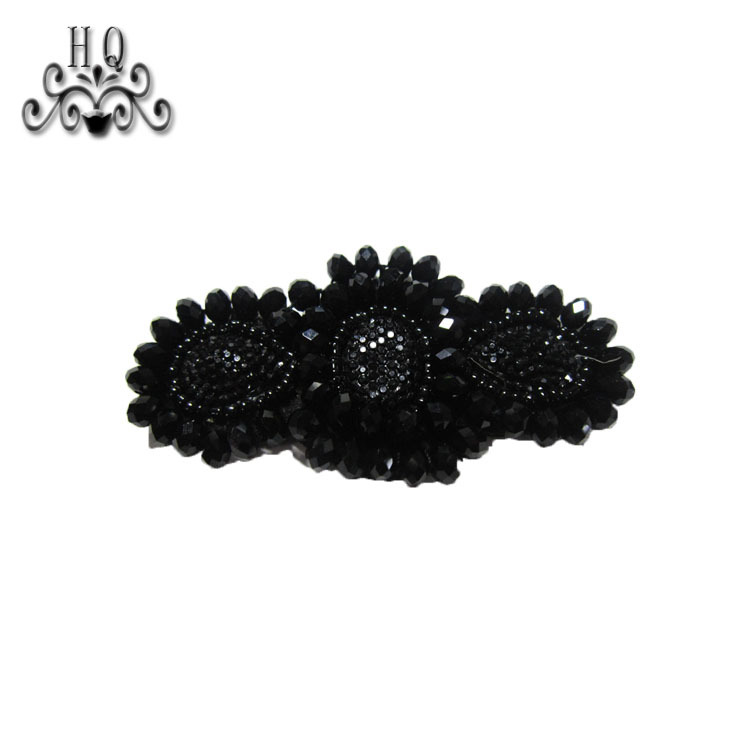 Hot sale of hand-stitched bead craft sandals shoes flower shoe material upper shoe buckle accessories processing customization
