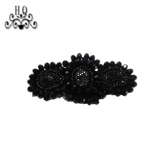 Hot sale of hand-stitched bead craft sandals shoes flower shoe material upper shoe buckle accessories processing customization