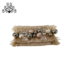 Europe and the United States new Bohemia beaded beaded shoes floral beaded women's shoes slippers children's shoes floral shoe buckle accessories to sample processing