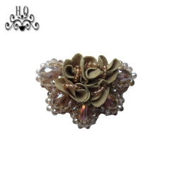 Europe and the United States new Bohemia beaded beaded shoes floral beaded women's shoes slippers children's shoes floral shoe buckle accessories to sample processing