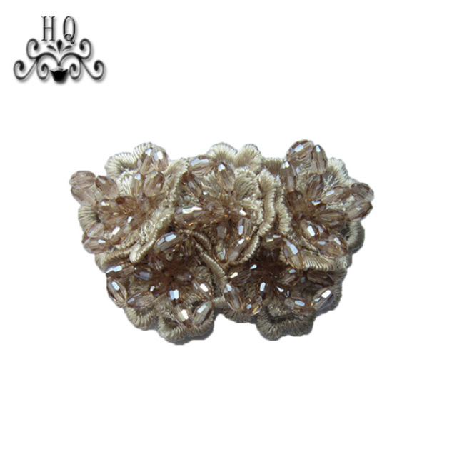 Europe and the United States new Bohemia beaded beaded shoes floral beaded women's shoes slippers children's shoes floral shoe buckle accessories to sample processing