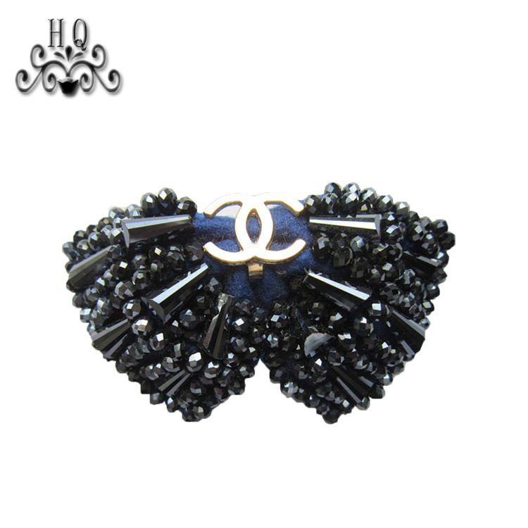 Europe and the United States new Bohemia beaded beaded shoes floral beaded women's shoes slippers children's shoes floral shoe buckle accessories to sample processing