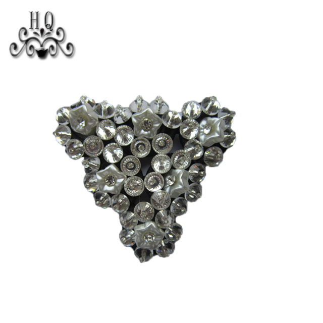 Europe and the United States new Bohemia beaded beaded shoes floral beaded women's shoes slippers children's shoes floral shoe buckle accessories to sample processing