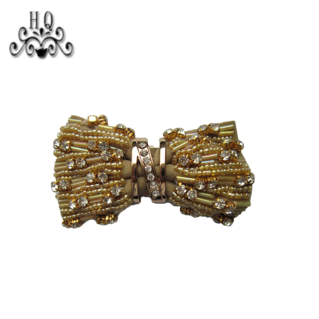 Cross-border explosive Bohemian style women's shoes children's shoes flower handmade beaded embroidery shoes flower shoe buckle shoe accessories