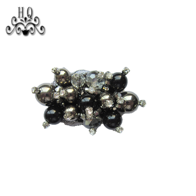 Europe and the United States new Bohemia beaded beaded shoes floral beaded women's shoes slippers children's shoes floral shoe buckle accessories to sample processing