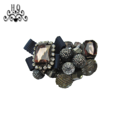 Europe and the United States new Bohemia beaded beaded shoes floral beaded women's shoes slippers children's shoes floral shoe buckle accessories to sample processing