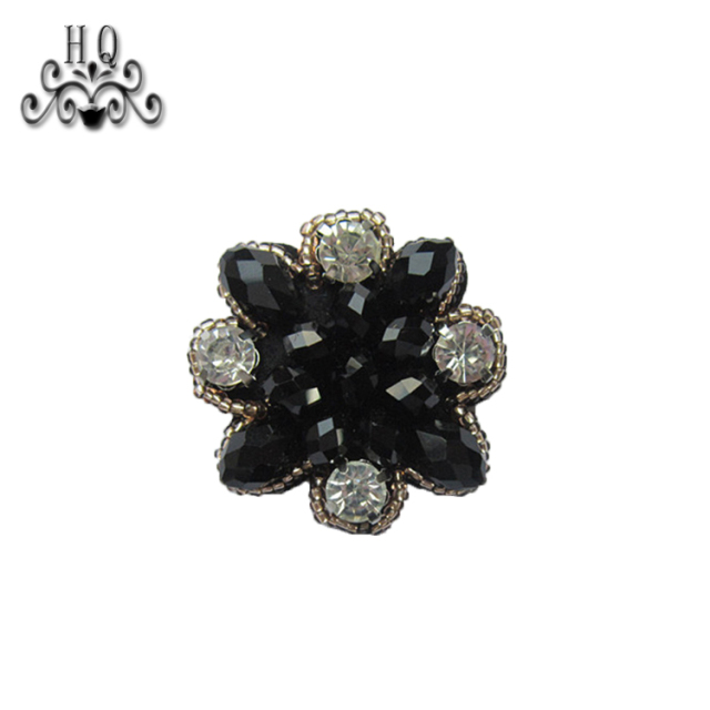 Europe and the United States new Bohemia beaded beaded shoes floral beaded women's shoes slippers children's shoes floral shoe buckle accessories to sample processing