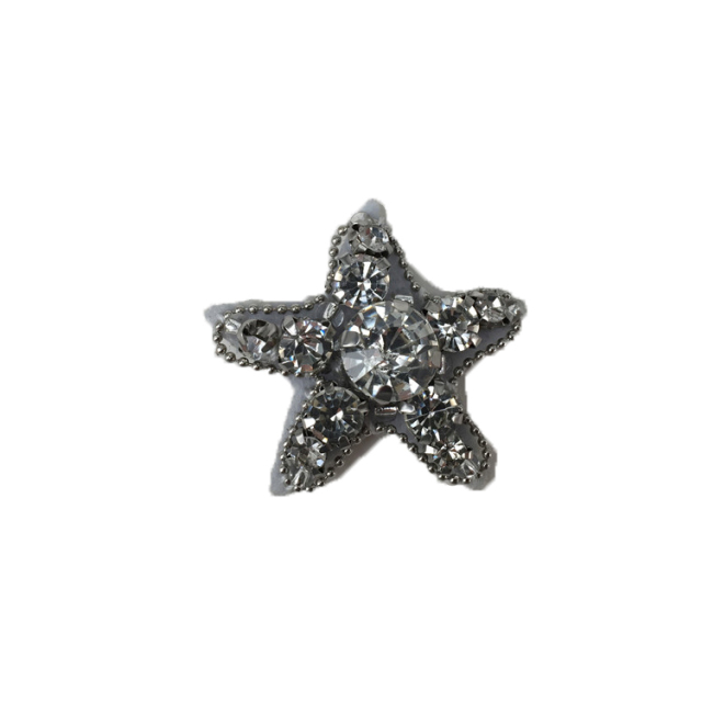 Europe and the United States new Bohemia beaded small five-pointed star beaded embroidered shoes flower beaded women's shoes slippers children's shoes flower shoe buckle accessories to sample processing