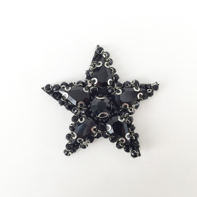 Europe and the United States new Bohemia beaded small five-pointed star beaded embroidered shoes flower beaded women's shoes slippers children's shoes flower shoe buckle accessories to sample processing