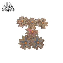 Europe and the United States new Bohemia beaded beaded shoes floral beaded women's shoes slippers children's shoes floral shoe buckle accessories to sample processing