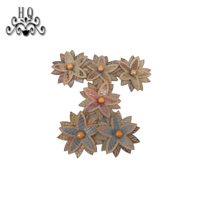 Europe and the United States new Bohemia beaded beaded shoes floral beaded women's shoes slippers children's shoes floral shoe buckle accessories to sample processing