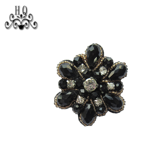 Europe and the United States new Bohemia beaded beaded shoes floral beaded women's shoes slippers children's shoes floral shoe buckle accessories to sample processing