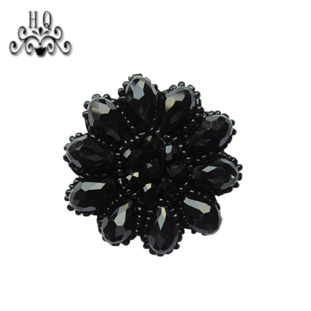 Europe and the United States selling new Bohemia beaded jewelry shoes flower beaded women's shoes slippers sandals shoes flower shoe buckle accessories to sample processing