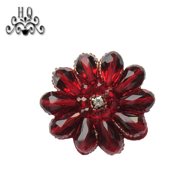 Europe and the United States selling new Bohemia beaded jewelry shoes flower beaded women's shoes slippers sandals shoes flower shoe buckle accessories to sample processing