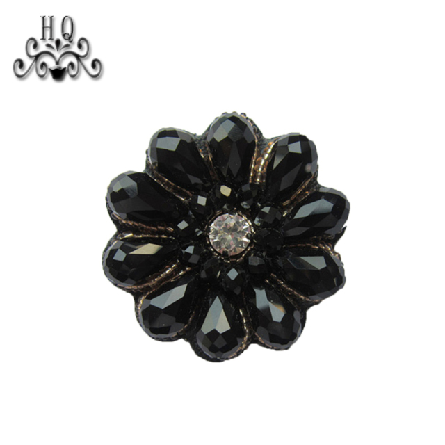 Europe and the United States selling new Bohemia beaded jewelry shoes flower beaded women's shoes slippers sandals shoes flower shoe buckle accessories to sample processing