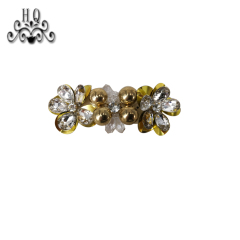 New sales of hand-stitched beaded craft sandals flower shoe material upper shoe buckle accessories