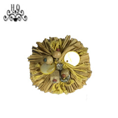 Europe and the United States new hot-selling PP grass women's shoes slippers children's shoes shoes flower shoe buckle accessories to sample processing custom