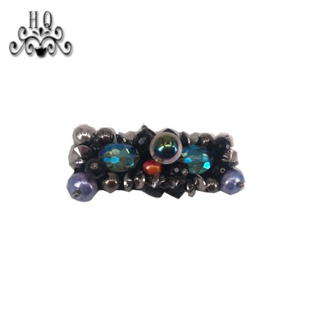 New sales of hand-stitched beaded craft sandals flower shoe material upper shoe buckle accessories