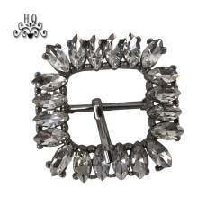 Cross-border explosive metal shoe buckle shoe chain shoe flower zinc alloy shoe flower shoe buckle shoe material accessories glass diamond rhinestones