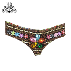 Hot-selling shoe upper jewelry stick chain hot drill hand sewing bead nail bead female sandal shoes flower shoe accessories processing customization