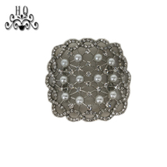 Cross-border explosive metal shoe buckle shoe chain shoe flower zinc alloy shoe flower shoe buckle shoe material accessories glass diamond rhinestones